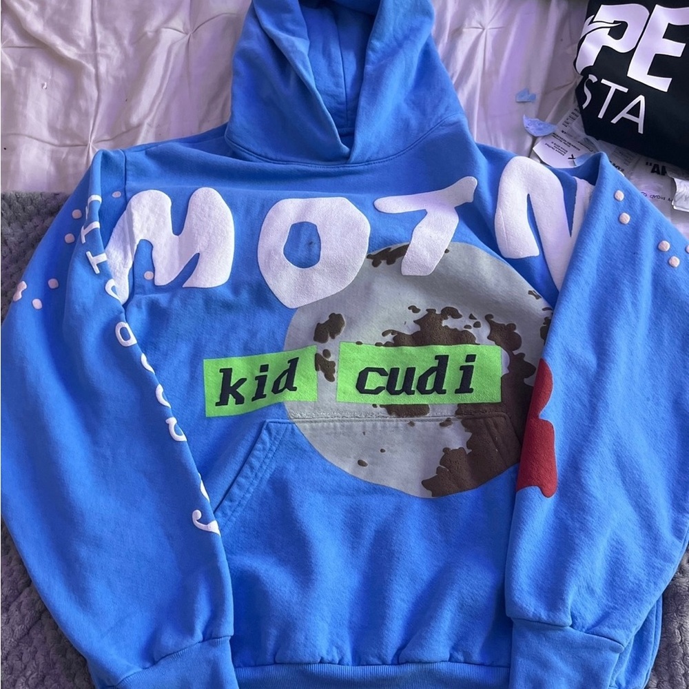 blue man on the moon kid cudi hoodie